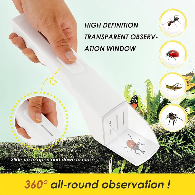 Bug Catcher for Kid Quick Release Insect Catching Tool Contactless Bug Catching Container Humane Insect Observer JT477